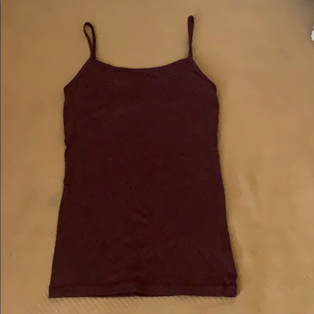 Glittery plum tank top